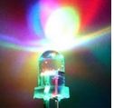 LED superbrigh สีรุ้ง หลายสีในตัวเดียว ขนาด 5mm ชุดละ 10 ดวง